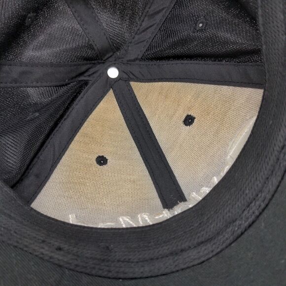 TaylorMade Men's Strapback Hat Black OSFA Embroidered Logo Spell Out - Picture 12 of 15